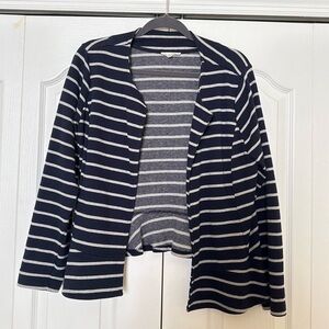 Jane and Delacey Navy and White Striped Sweater